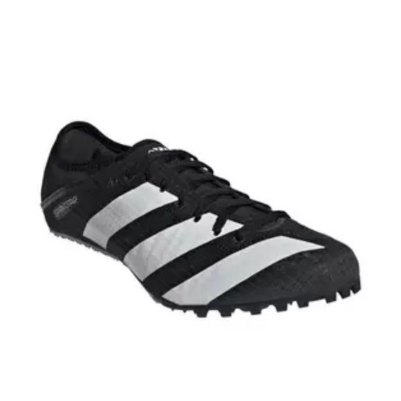 ADIDAS SPRINTER BLACK/WHITE TRACK SPIKES NEW - Picture 5 of 10